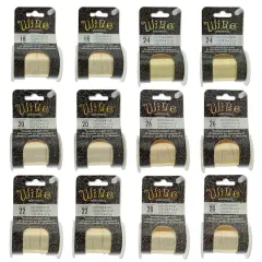 The Beadsmith&reg; Wire Elements&trade; Tarnish Resistant Medium Temper Assorted Gauge Wire Spools, 12ct. Gold