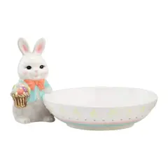Mr. Cottontail Ceramic Bunny Candy Dish