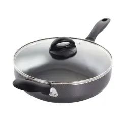 Oster Clairborne 10.25" Charcoal Gray Aluminum Saut&eacute; Pan with Lid