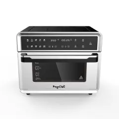 MegaChef White 10 in 1 Electronic Multifunction 360 Degree Hot Air Technology Countertop Oven
