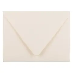 JAM Paper 4.375" x 5.75" Invitation Envelopes with Euro Flap, 50ct. Ivory