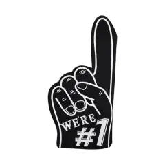 18" Black No.1 Foam Finger by Celebrate It&trade;