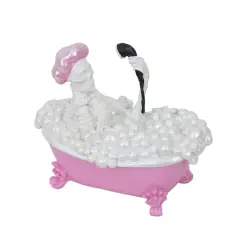 7.75" Pink & White Bathing Skeleton Tabletop D&eacute;cor by Ashland&reg;