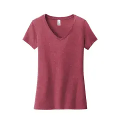 District&reg; Very Important Tee&reg; Heathered Women's V-Neck T-Shirt Heathered Cardinal