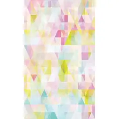 RoomMates Prismatic Geo Peel & Stick Wallpaper Pink and Blue