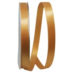 JAM Paper 5/8" x 100yd. Double Face Satin Allure Ribbon Old Gold
