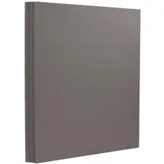 JAM Paper Matte 8.5" x 11" Extra Heavyweight Cardstock, 25 Sheets Dark Gray