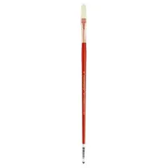 Connoisseur&reg; White Hog Bristle Long Handle Long Filbert Brush