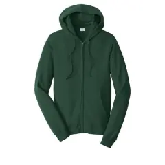 Port & Company&reg; Fan Favorite Fleece Full-Zip Hooded Sweatshirt Forest Green