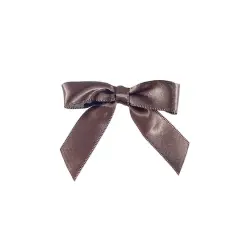 JAM Paper 2" Satin Twist Tie Bows, 100ct. Brown