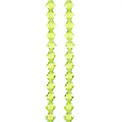 Preciosa Glass Crystal Bicone Beads, 6mm by Bead Landing&trade; Limecicle