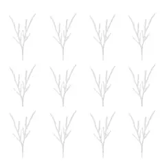 White Frosted Snow Branch, 12ct.