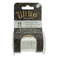 The Beadsmith&reg; Wire&trade; Elements 22 Gauge Tarnish-Resistant Wire Silver