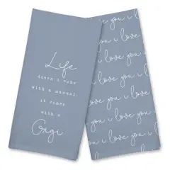 Life Comes with a Gigi Cotton Twill Tea Towel Set