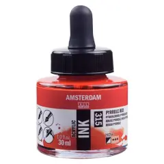Amsterdam Acrylic Ink, 1oz. 315 Pyrrole Red