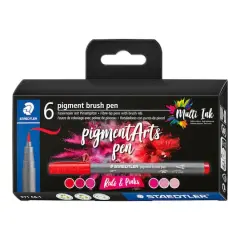 STAEDTLER&reg; Pigments Arts Brush Pen Set Reds and Pinks