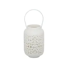 Flora Bunda&reg; 7.5" Celtic Knot LED Ceramic Lantern