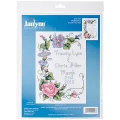 Janlynn&reg; Wedding Floral Mini Counted Cross Stitch Kit