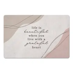 18" x 27" Grateful Heart Boho Floor Mat