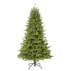 7.5ft. Pre-Lit Sure-Lit Pole&reg; Fraser Fir Artificial Christmas Tree, Multicolor LED Lights