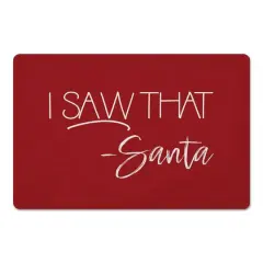 Santa Saw That 27x18 Floor Mat