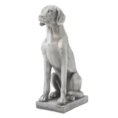 Glitzhome&reg; 28" Sitting Labrador Retriever Dog Statue