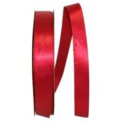JAM Paper 7/8" x 100yd. Satin Single Face Ribbon Scarlet