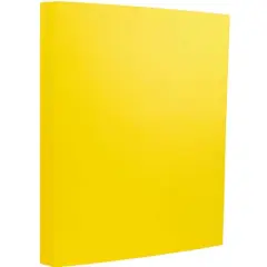 JAM Paper Matte 8.5" x 11" Extra Heavyweight Cardstock, 25 Sheets Yellow