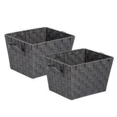 Honey Can Do Woven Bins, 2ct. Gray