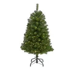 4ft. Pre-Lit Virginia Fir Artificial Christmas Tree, Clear Lights