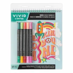 VIVID by Brea Reese&reg; Good Vibes Marker Color-by-Number Kit