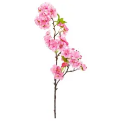 Pink Artificial Cherry Blossom Spray, 12ct.