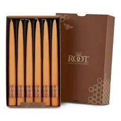 Root Candles 9" Unscented Taper Candles, 12ct. Mandarin