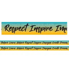 Charles Leonard Motivational Words Theme Magnetic Border, 48ft.