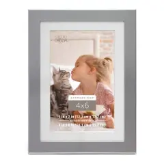 Expressions&trade; Aluminum Frame with Mat by Studio D&eacute;cor&reg; Silver
