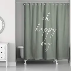 Oh Happy Laundry Day 71" x 74" Shower Curtain