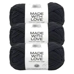 3 Pack Lion Brand&reg; Tom Daley Made with Love&trade; The Cottony One&trade; Yarn Dustin Lance Black