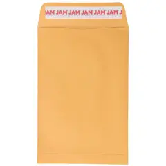 JAM Paper 6" x 9" Brown Kraft Manila Open End Catalog Envelopes