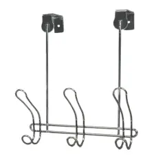 Simplify Chrome 3-Hook Compact Over the Door Hooks
