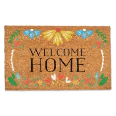 Welcome Home Floral Doormat