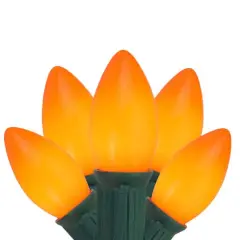 25ct. Opaque C9 Christmas String Lights Orange