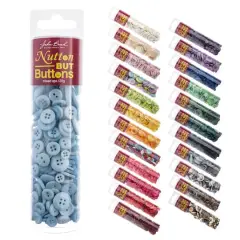 John Bead Nutton but Buttons Mixed Collection Light Blue