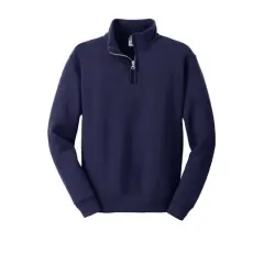 JERZEES&reg; NuBlend&reg; 1/4 Zip Cadet Collar Youth Sweatshirt Navy