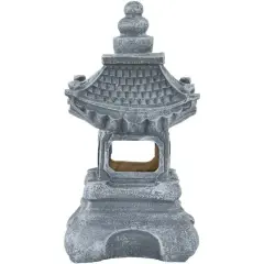 13" Solar Powered LED Pagoda Outdoor Garden Statue