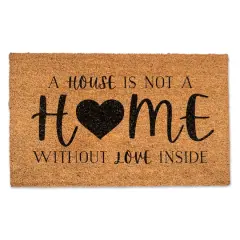 Home with Love Inside 30" x 18" Door Mat