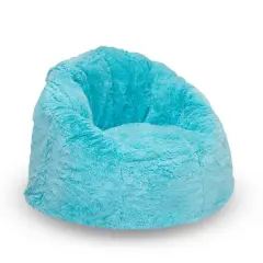 Delta Children 27" Cozee Fluffy Chair Aqua