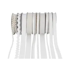 Value Pack Ribbon, 10ct. by Celebrate It&reg; White