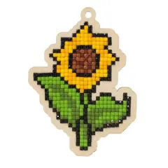 Wizardi Diamond Painting Ornament Kit Sunflower