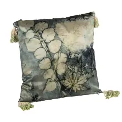 Hello Honey&reg; Aqua Serenity Velvet Tassel Pillow