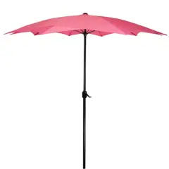 8.85ft. Outdoor Patio Lotus Umbrella Pink